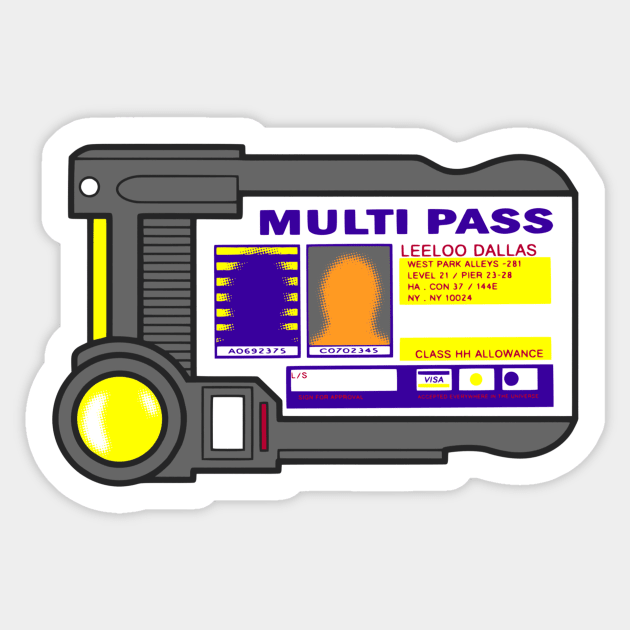 Multipass Sticker by rakelittle